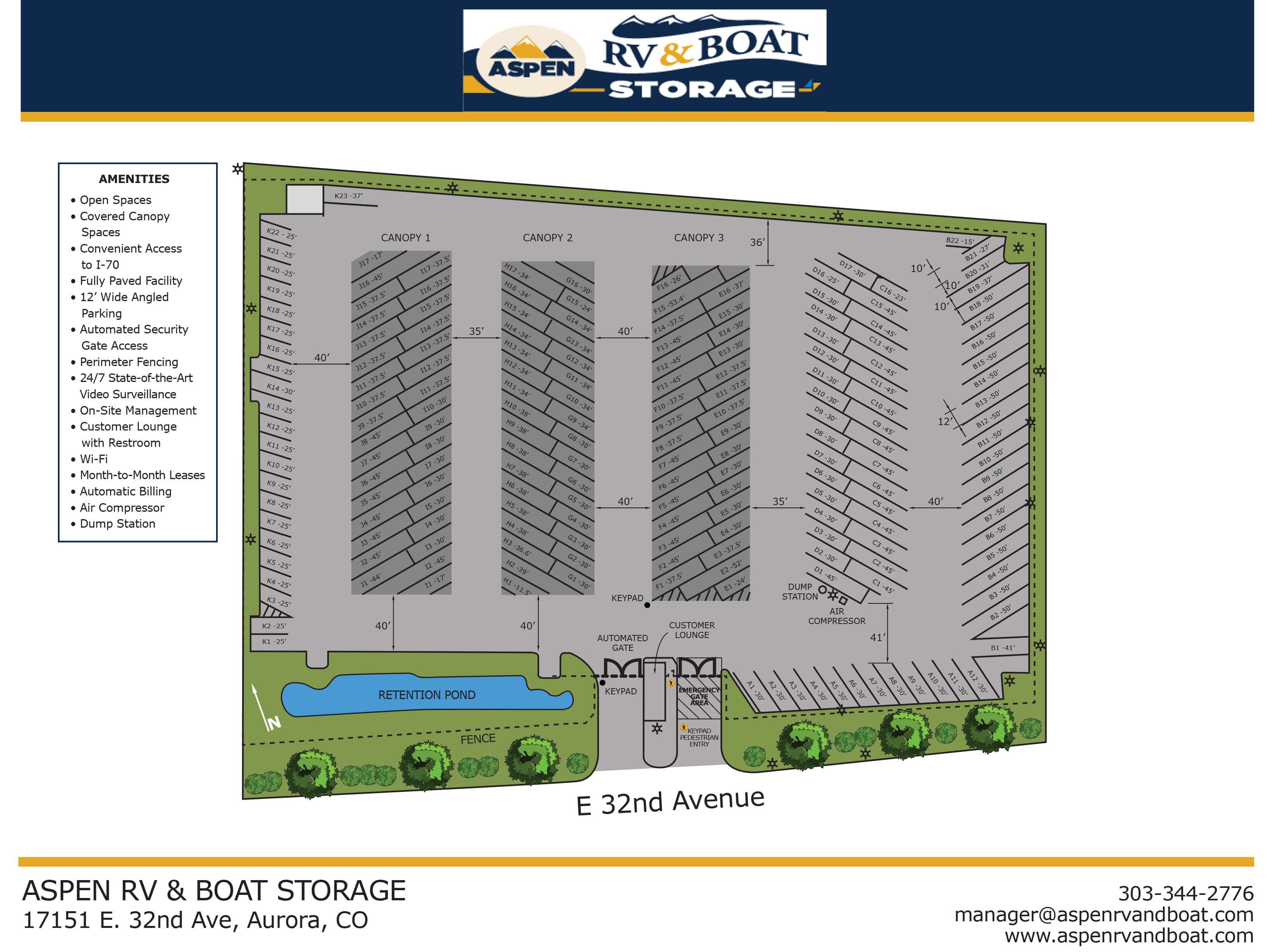 rv boat storage business plan